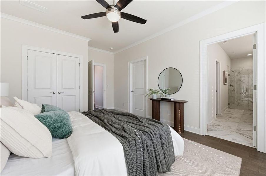 Furnished interior view inside a new home in , Marietta (Image 18).
