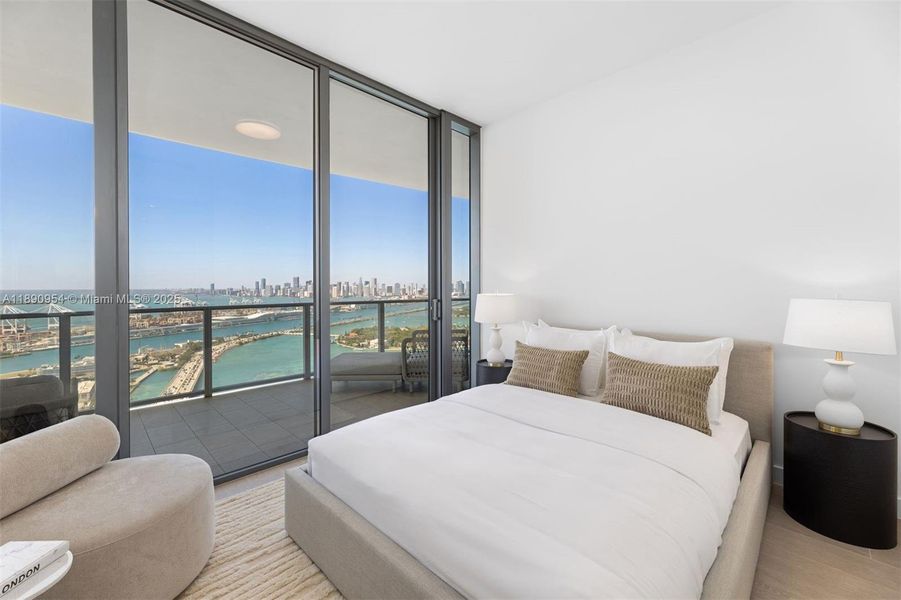 Furnished interior view inside a new home in Five Park, Miami Beach (Image 13). Furnished interior view inside a new home in Five Park, Miami Beach (Image 13).