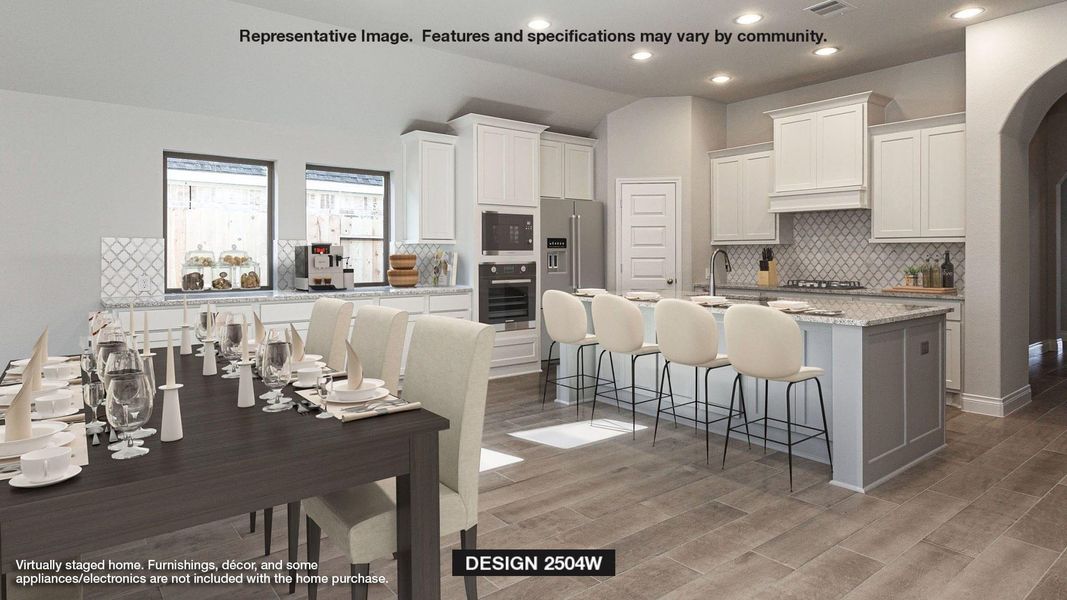 Kitchen with light wood finished floors, decorative backsplash, appliances with stainless steel finishes, and white cabinetry