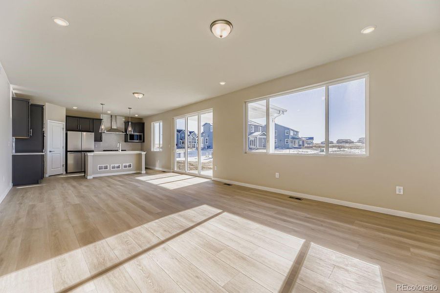 Sierra Great Room with Large Window & Patio Door