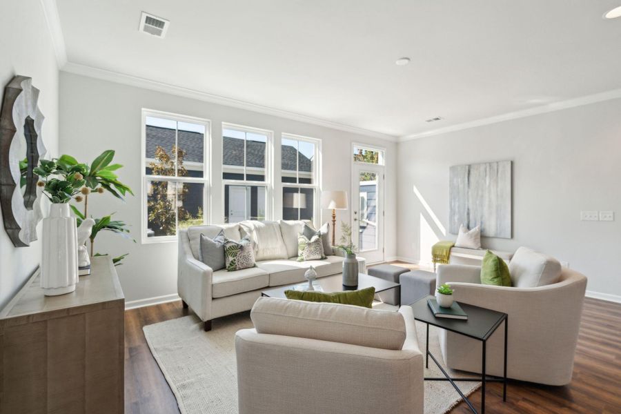 Furnished interior view inside a new home in , Summerville (Image 29).