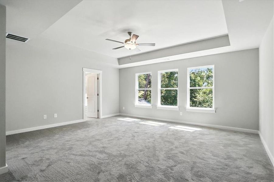 Spacious, unfurnished interior of a new home in Traditions of Braselton, Jefferson (Image 42).