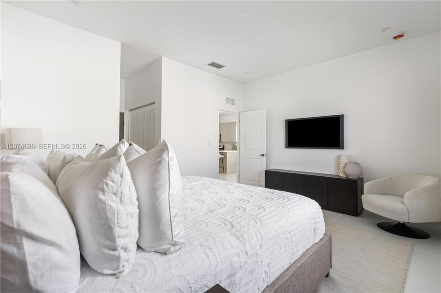 Furnished interior view inside a new home in , Miami (Image 6). Furnished interior view inside a new home in , Miami (Image 6).