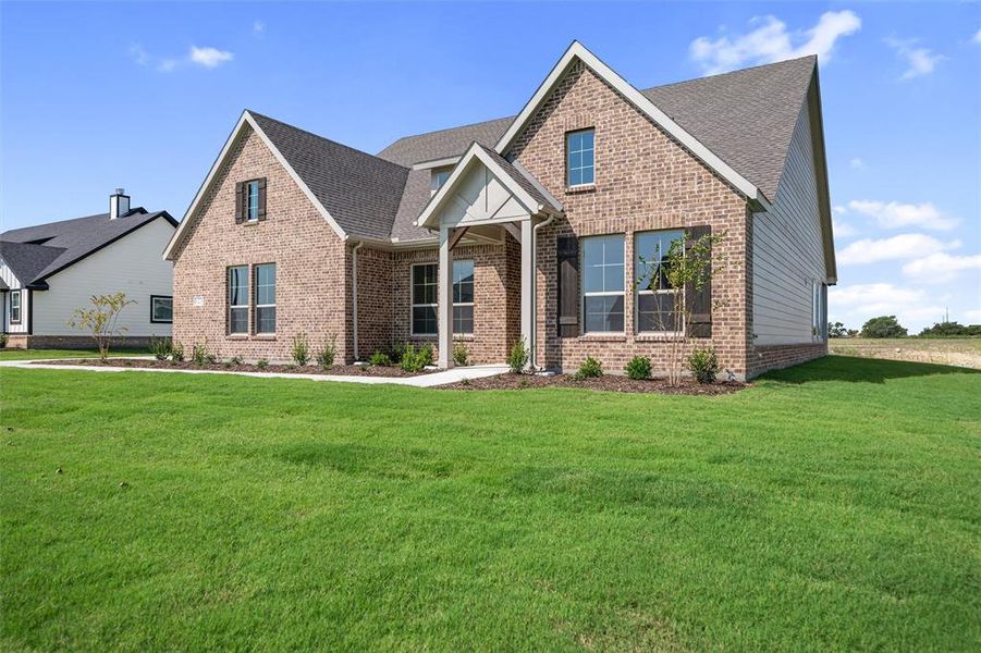 Front exterior of a new home in Fairview Meadows, New Fairview, TX, highlighting curb appeal (Image 19).