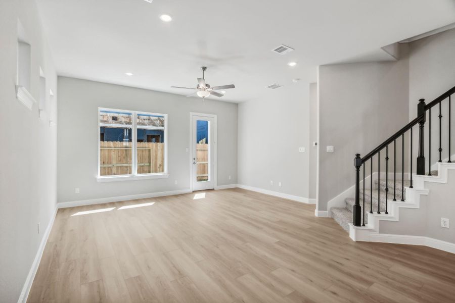 Photos are not of the actual home, but are photos of the builder home with same floorplan