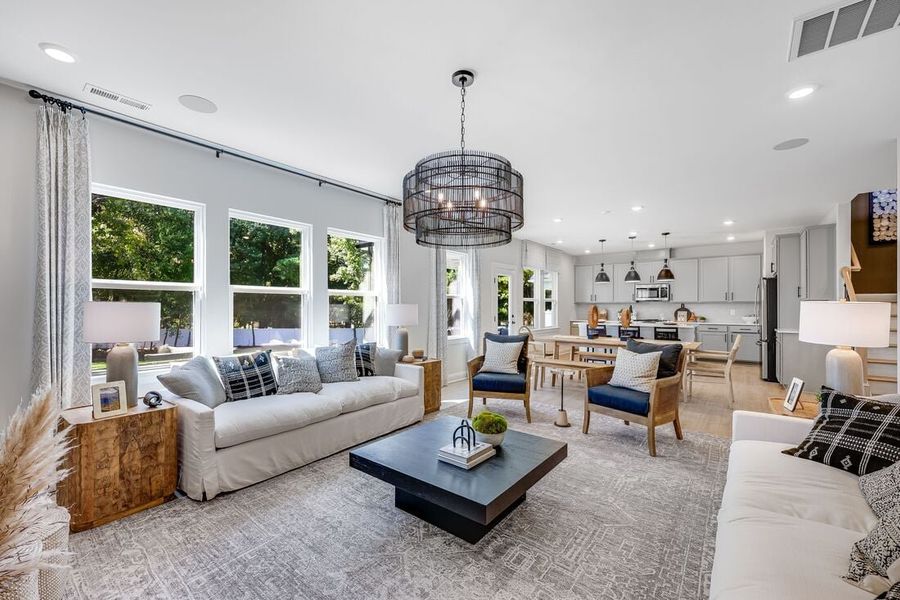 Furnished interior view inside a new home in Eagle Trace, Wendell (Image 25).