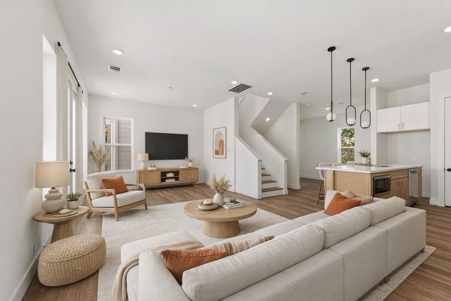 Furnished interior view inside a new home in , Houston (Image 3).