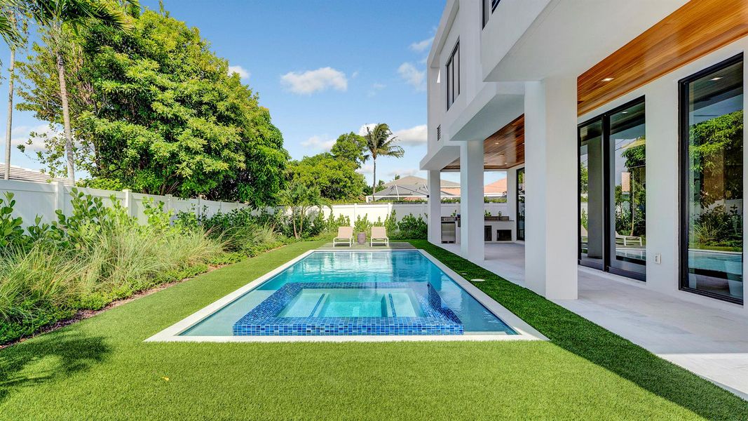 Front exterior of a new home in , Boca Raton, FL, highlighting curb appeal (Image 19). Front exterior of a new home in , Boca Raton, FL, highlighting curb appeal (Image 19).