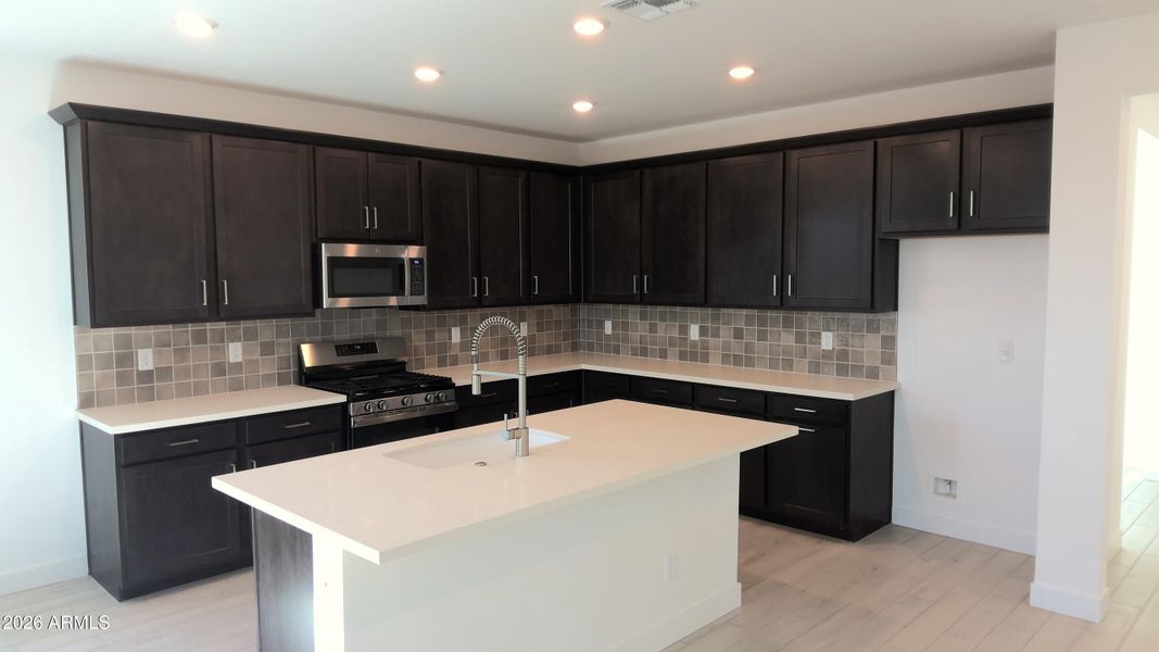 Kitchen with 42inch uppers