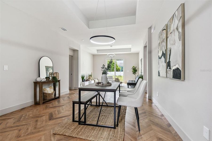 Furnished interior view inside a new home in , Tampa (Image 54).