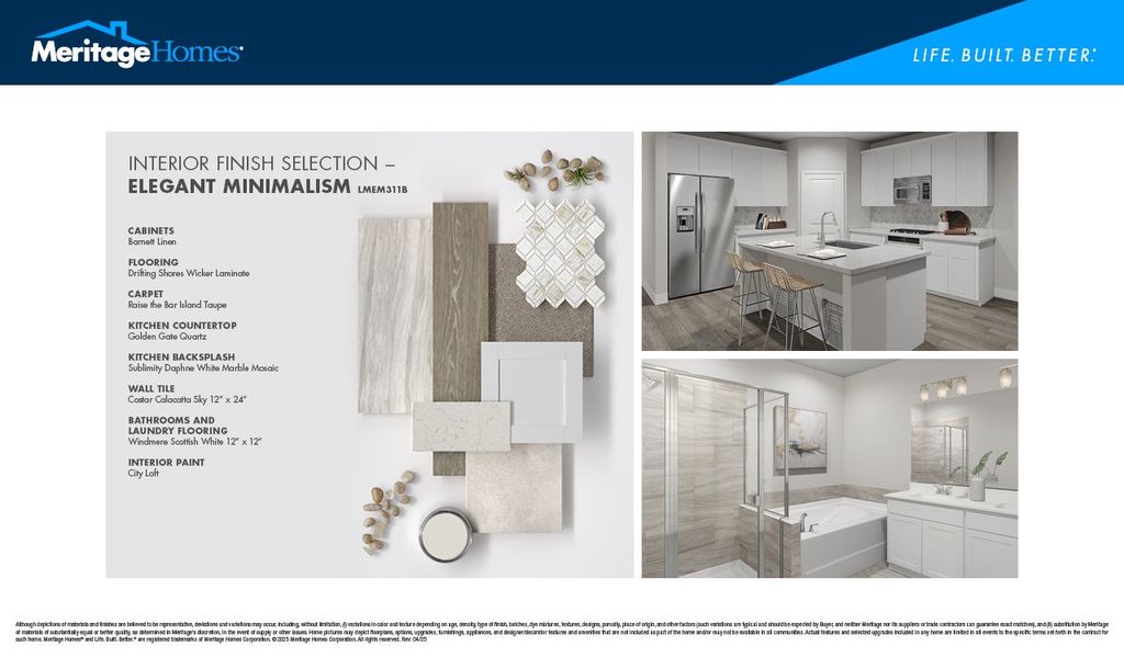 Sample of building materials used in homes in Hemingway - Cottage Series, Cumming (Image 22).