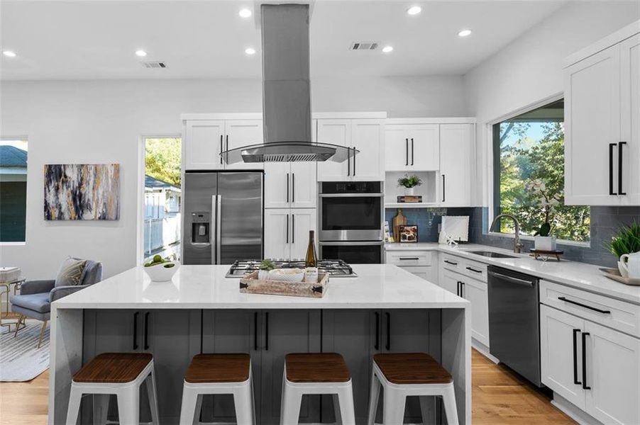 Furnished interior view inside a new home in , Atlanta (Image 3). Furnished interior view inside a new home in , Atlanta (Image 3).