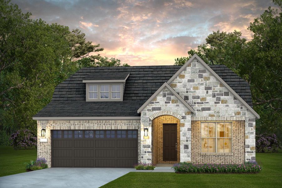 Representative exterior photo of a completed home built from the Mystique by Del Webb in Del Webb New Braunfels at Veramendi, New Braunfels, TX (Image 29).