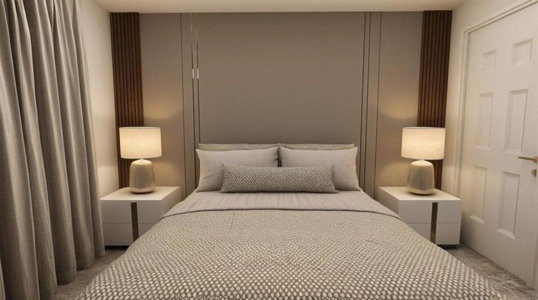 Furnished interior view inside a new home in Solara Resort, Kissimmee (Image 10).