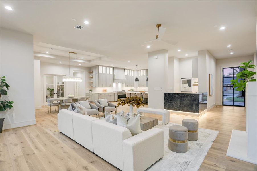 Furnished interior view inside a new home in , Houston (Image 41).