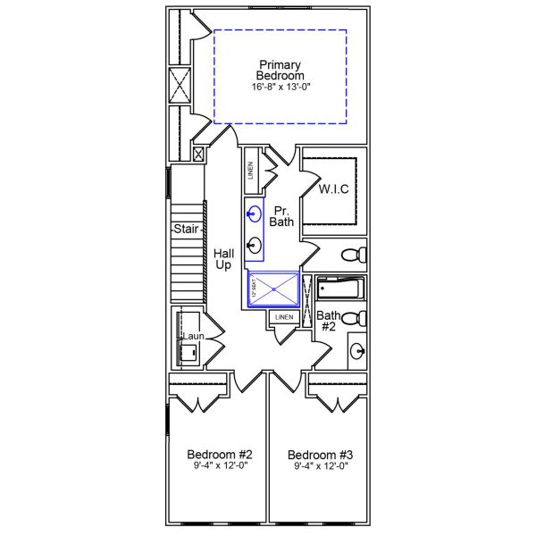 2D floor plan layout of this home in Ryder Park, Charlotte, NC (Image 3).