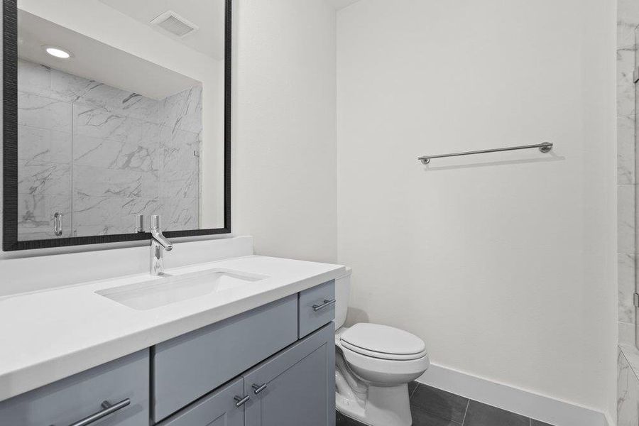 Third floor secondary full bathroom.