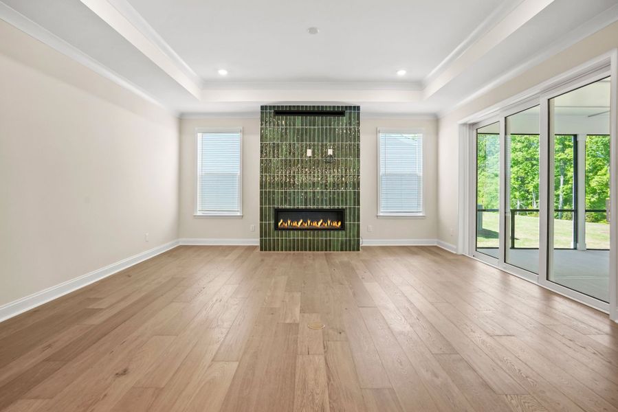 Spacious, unfurnished interior of a new home in Carolina Riverside, Belmont (Image 24).