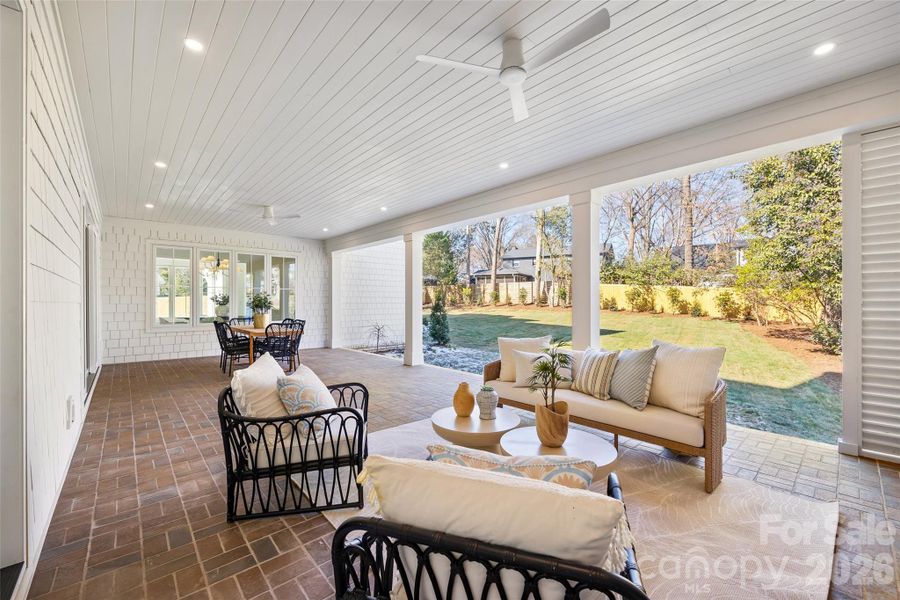 Exterior details and patio area of a home in , Charlotte (Image 25).