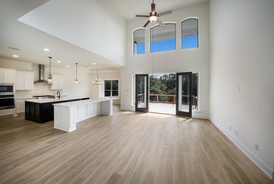 Representative unfurnished interior of a home built from the The Travis by Whitestone Custom Homes in Johnson Ranch, Bulverde (Image 23).