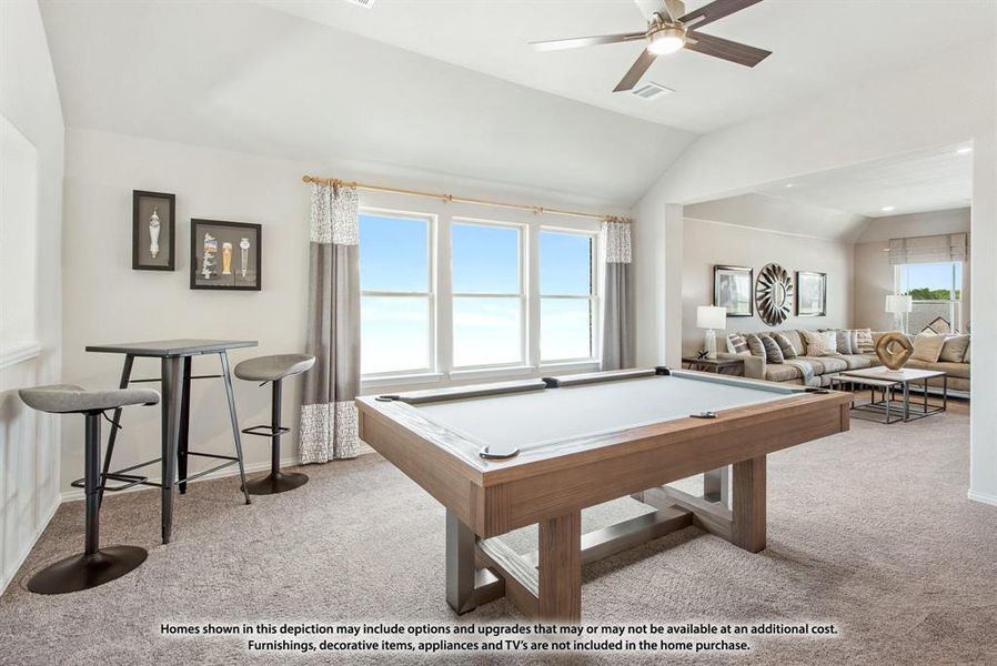 Furnished interior view inside a new home in Mosaic, Celina (Image 27). Furnished interior view inside a new home in Mosaic, Celina (Image 27).