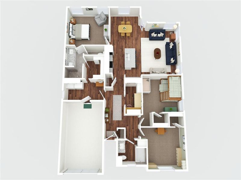 2D floor plan layout of this home in , Granbury, TX (Image 5). 2D floor plan layout of this home in , Granbury, TX (Image 5).