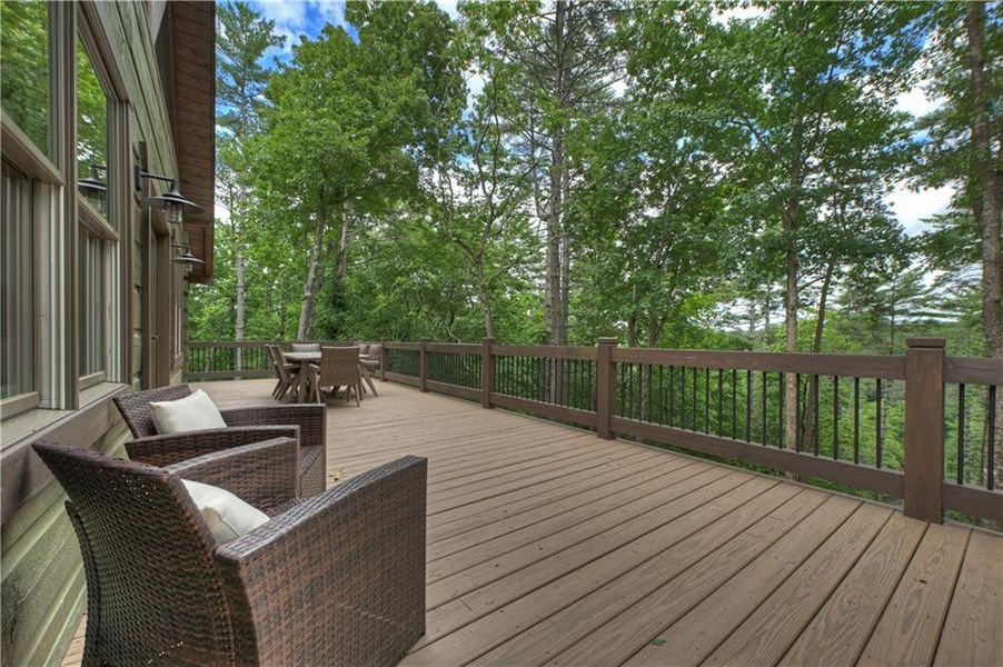 Exterior details and patio area of a home in , Ellijay (Image 27).