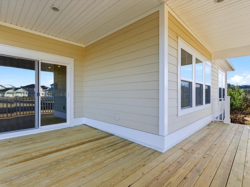 Exterior details and patio area of a home in The Coves at Lakes of Cane Bay, Summerville (Image 3). Exterior details and patio area of a home in The Coves at Lakes of Cane Bay, Summerville (Image 3).