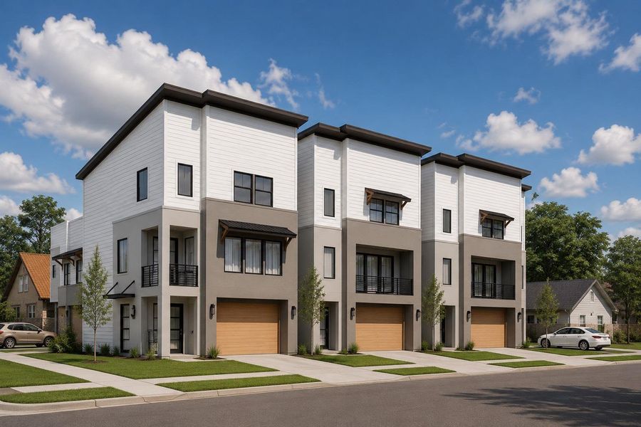 Front exterior of a new home in , Houston, TX, highlighting curb appeal (Image 3).
