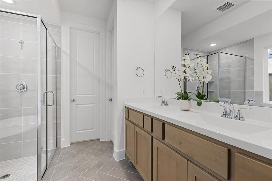 Furnished interior view inside a new home in Wellington: 40ft. lots, Haslet (Image 9).