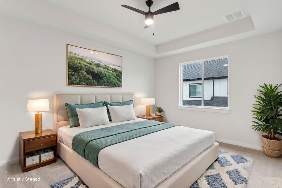 Furnished interior view inside a new home in Townhomes at Gattis, Round Rock (Image 12).