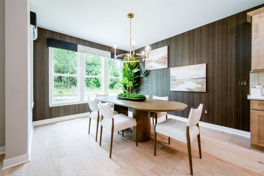 Representative furnished interior of a home built from the Finley by Fischer Homes in Twin Lakes, Hoschton (Image 22).