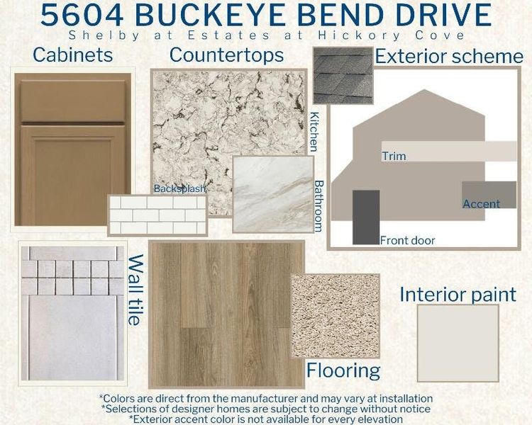 Shelby - Color Selections