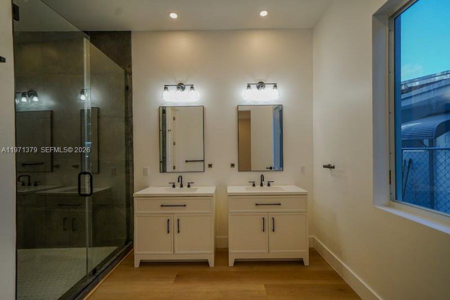 Furnished interior view inside a new home in , Miami (Image 13).