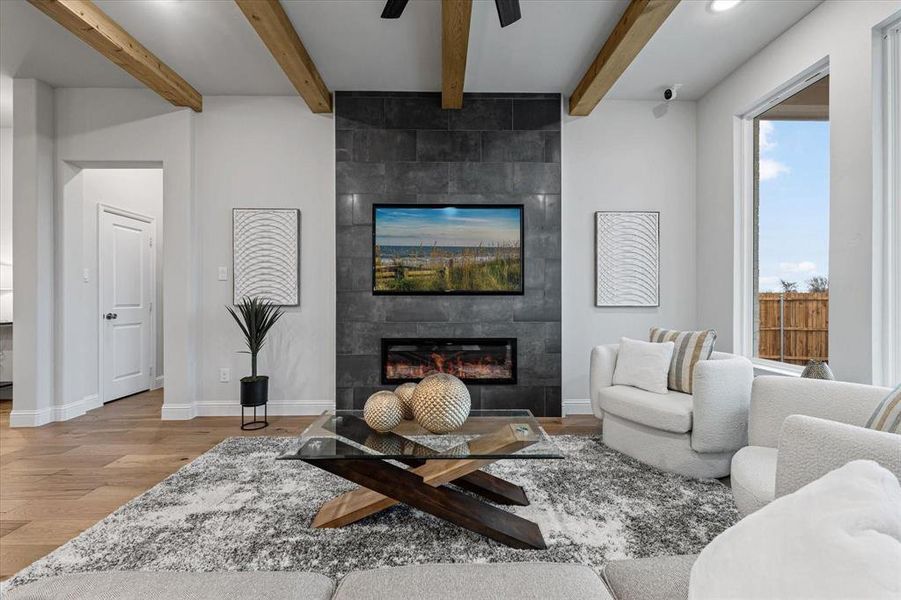 Furnished interior view inside a new home in University Park at Northpointe, Denton (Image 3).