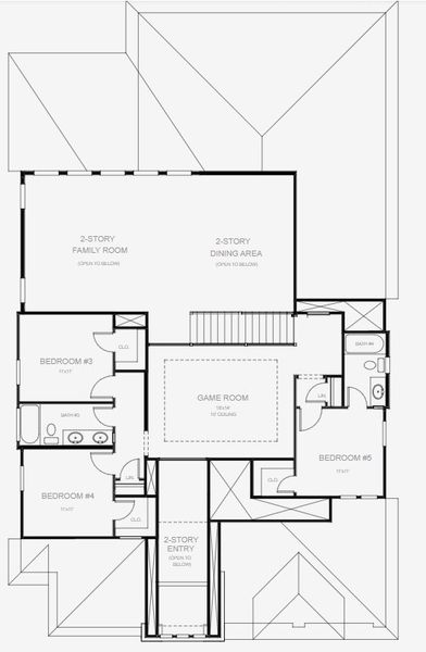 2D floor plan layout for the 3336M by Perry Homes in Lariat 60', Liberty Hill, TX (Image 4). 2D floor plan layout for the 3336M by Perry Homes in Lariat 60', Liberty Hill, TX (Image 4).
