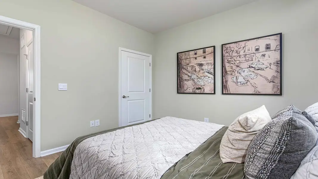 Furnished interior view inside a new home in The Villas at Kinsley, Jamestown (Image 9).