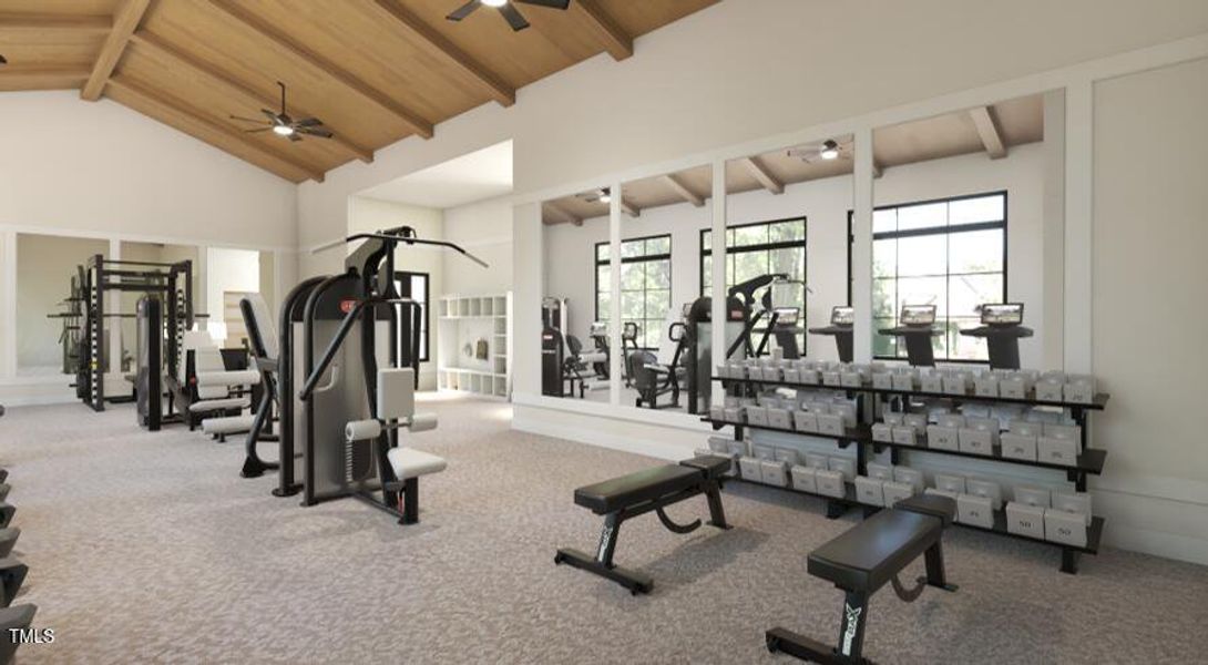 Altis Fitness Room Rendering 2