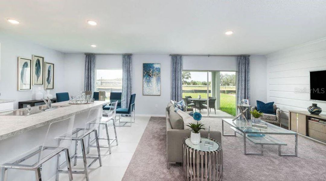 Furnished interior view inside a new home in Palm Wind, Hudson (Image 10).