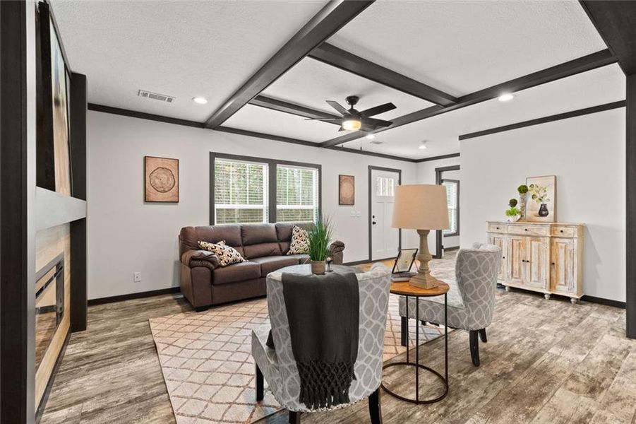 Furnished interior view inside a new home in , Waleska (Image 9). Furnished interior view inside a new home in , Waleska (Image 9).