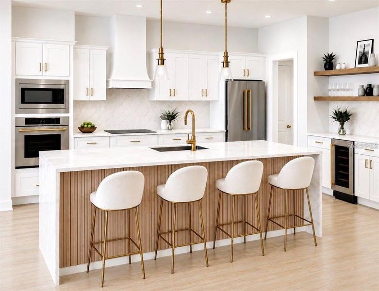 Furnished interior view inside a new home in , Orlando (Image 3).