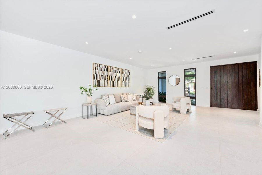 Furnished interior view inside a new home in , Miami (Image 16).