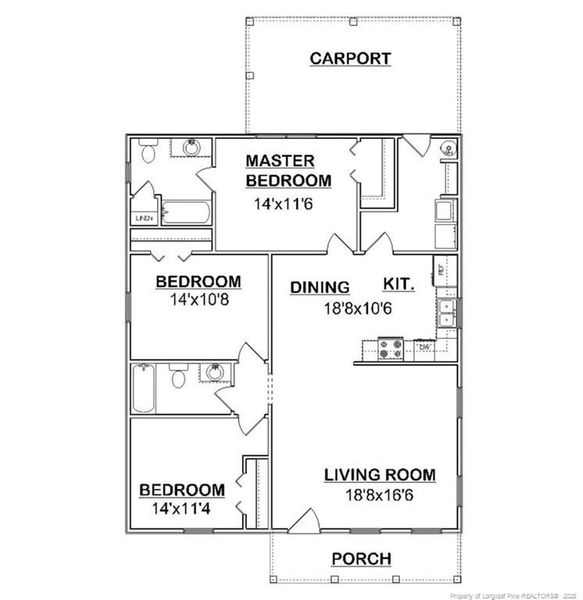Floor plan - Not to scale