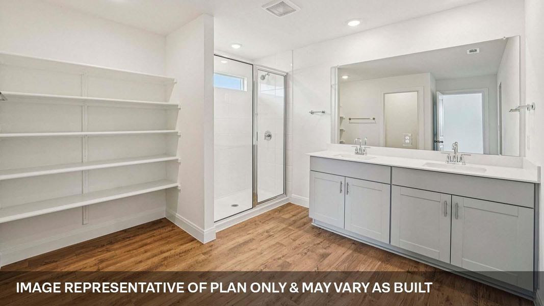 Furnished interior view inside a new home in Railhead, Cedar Creek (Image 7).