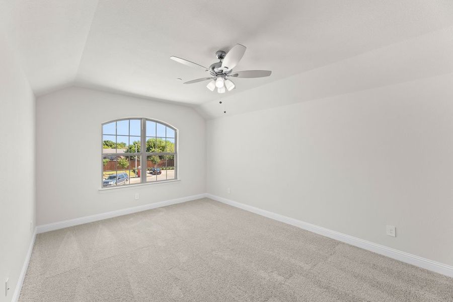 Front exterior of a new home in Main Street Village, Mansfield, TX, highlighting curb appeal (Image 15).