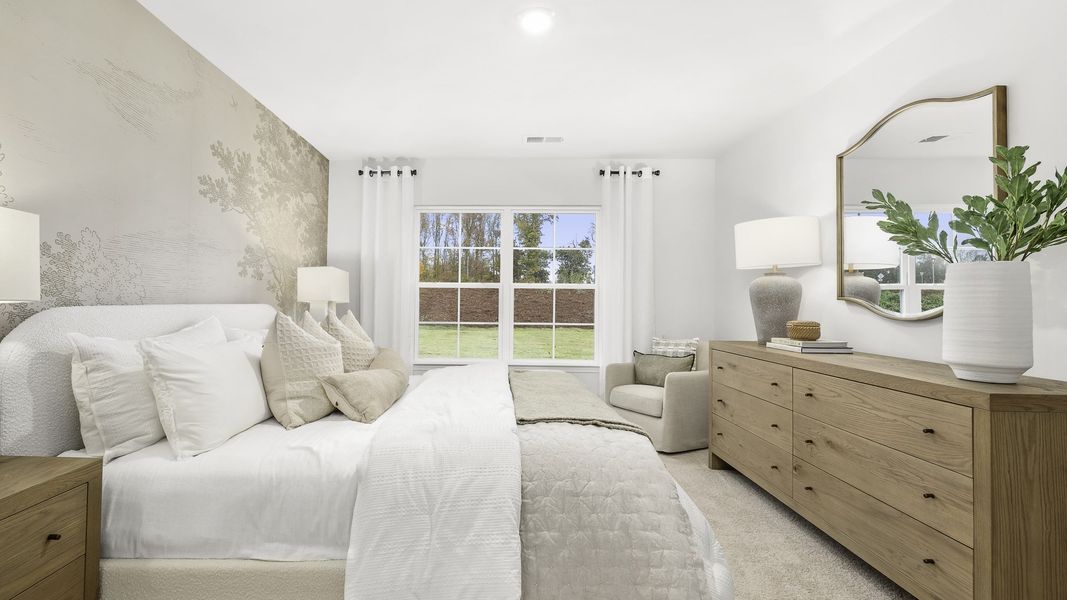 Representative furnished interior of a home built from the Cali by D.R. Horton in Foxtail, Yadkinville (Image 18).