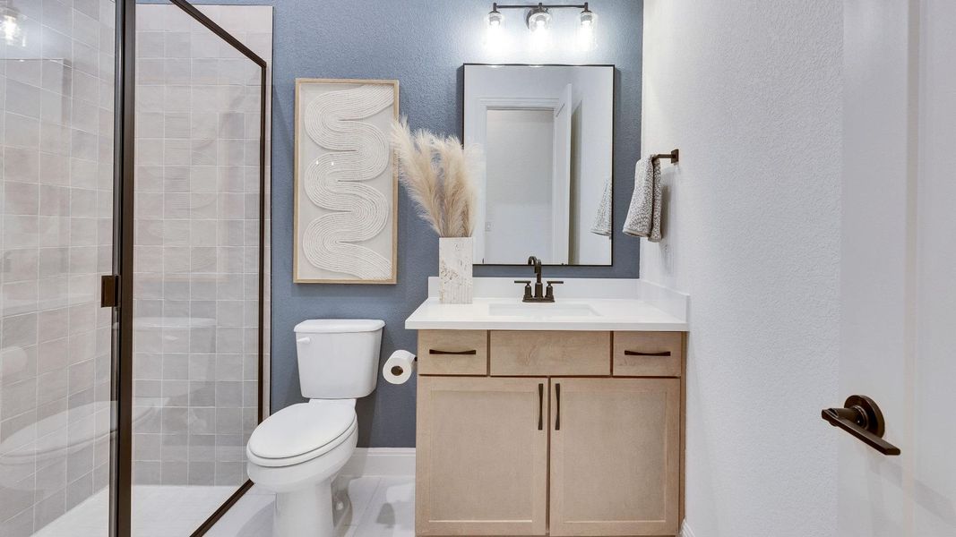 Furnished interior view inside a new home in Preserve at Lakeside Meadows, Pflugerville (Image 11).