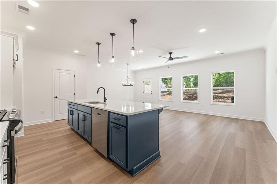 Furnished interior view inside a new home in Cherokee Township, Acworth (Image 11).