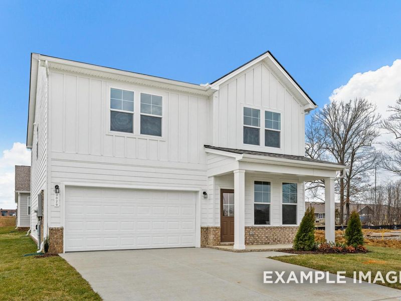 Representative exterior photo of a completed home built from the The Logan C by Davidson Homes LLC in Sage Farms, White House, TN (Image 25).