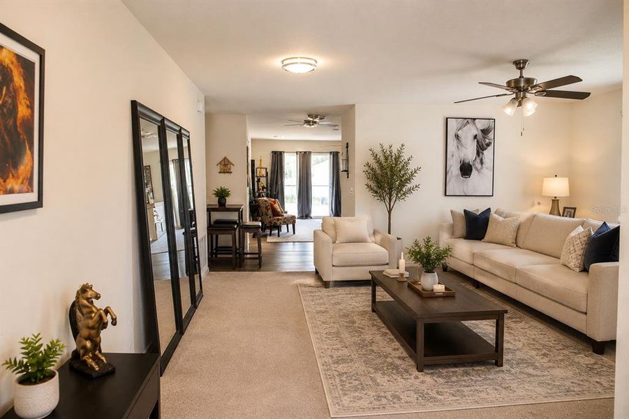 Furnished interior view inside a new home in Poinciana, Poinciana (Image 14). Furnished interior view inside a new home in Poinciana, Poinciana (Image 14).
